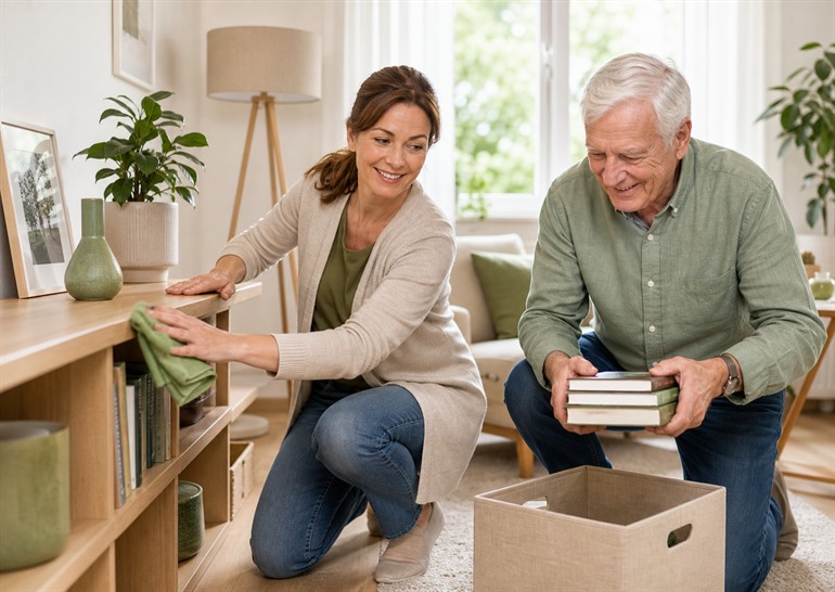 DuoCare unterstützt beim Reinigen und Ordnen der Wohnung
